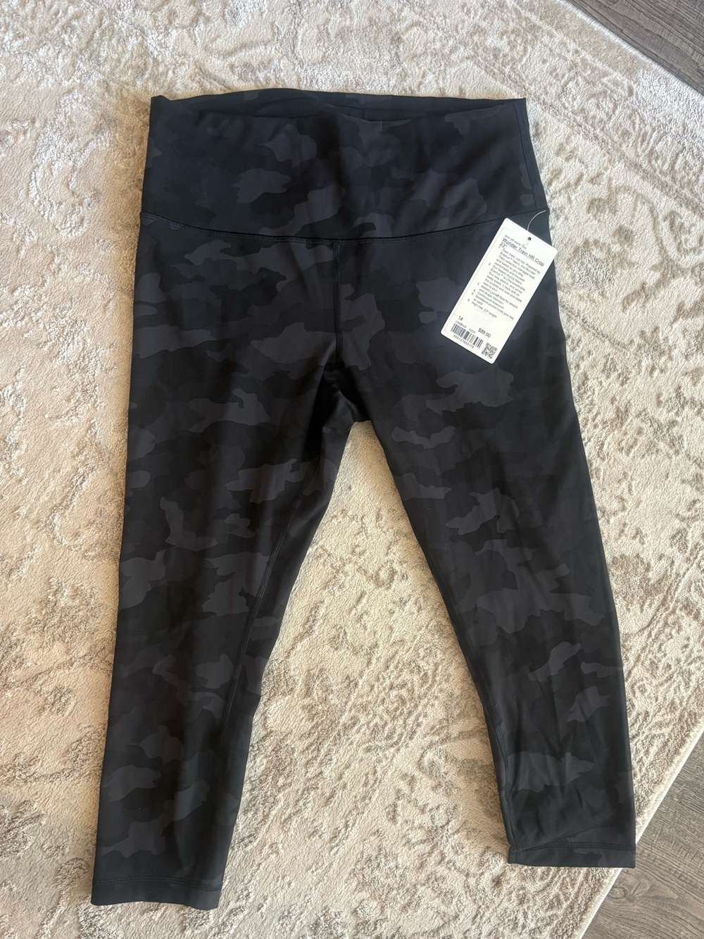 lululemon camo Wunder Train High Rise Crop 23"